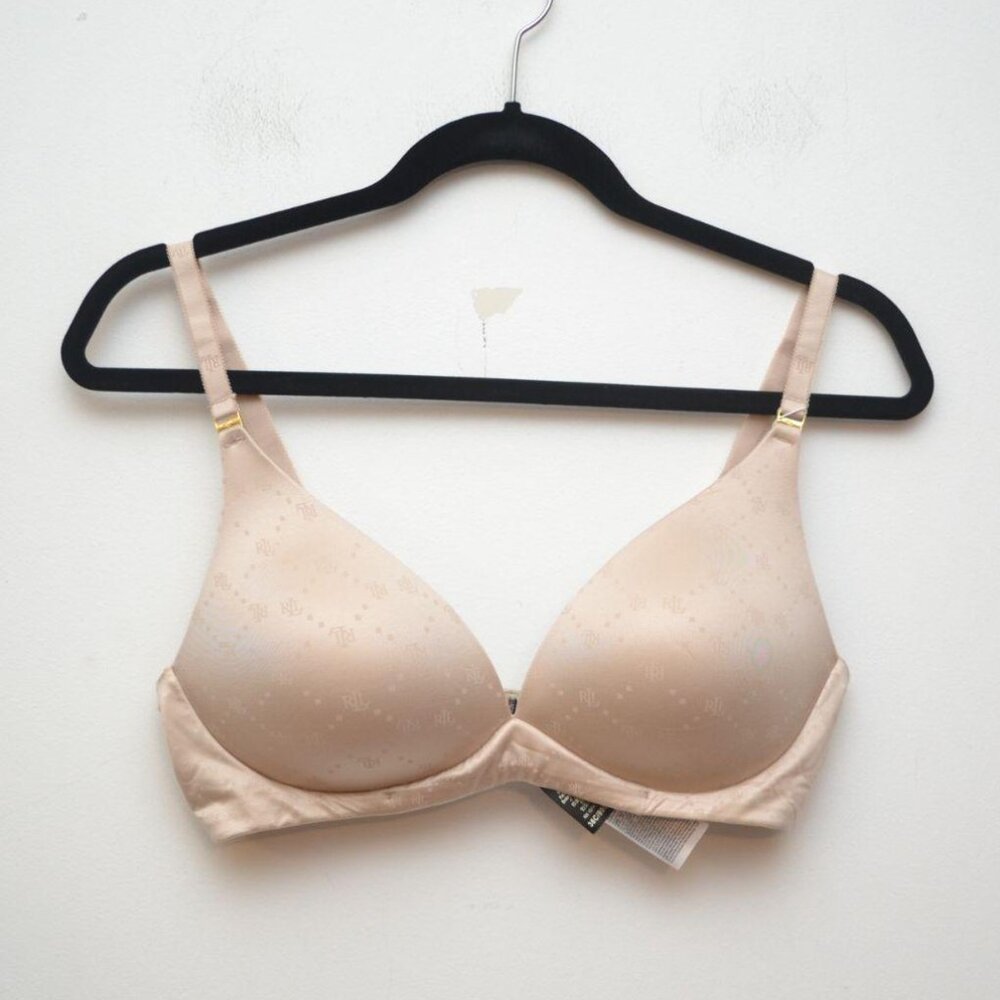 Lauren Ralph Lauren Comfort Collection Repeat-Logo T-shirt Bra BNWT